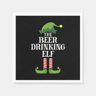 Serviette En Papier Boire de la bière Noël Anniversaire