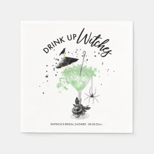 Serviette En Papier Boire des sorcières Cocktail Halloween Fête des ma