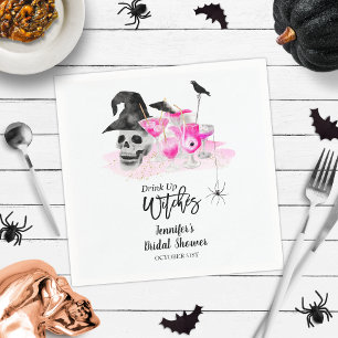 Serviette En Papier Boire des Whitches Halloween Fêtes des mariées ser