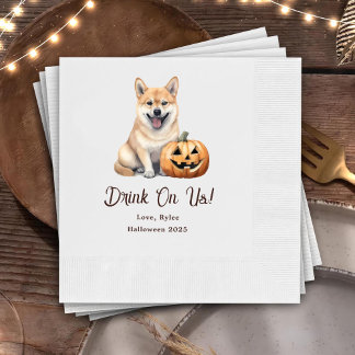 Serviette En Papier Boire Sur Nous Custom Pet Cocktails Napkins