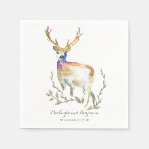 Serviette En Papier Bois de cerf rustique