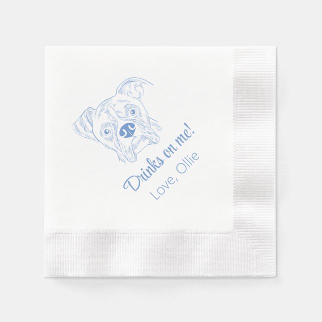 Serviette En Papier Bois sur moi ! Mariage de boîte (Devant)