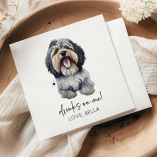 Serviette En Papier Bois Sur Moi ! Mariage de chiens Havanais