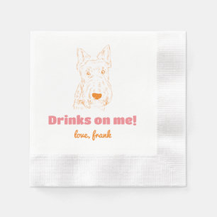 Serviette En Papier Bois sur moi ! Napkins Mariage Schnauzer