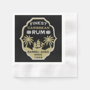 Serviette En Papier Boisson de rhum Anniversaire sur la colline