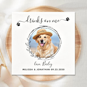 Serviette En Papier Boissons Élégantes Sur Moi Personnalisé Animaux Ph