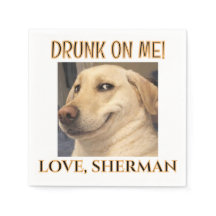 Boissons sont à Ma Chienne Photo Fun Mariage Chien