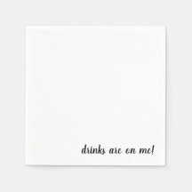 Boissons Sont Sur Moi Cocktail Serviettes