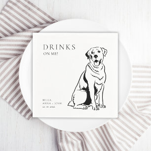 Serviette En Papier Boissons sur le Mariage de chien Me