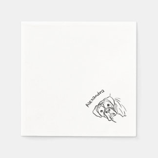 Serviette En Papier Boîtier en blanc : texte modifiable
