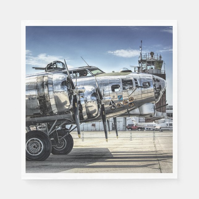 Serviette En Papier Bombardier 2ème guerre mondiale classique b-17 (Devant)