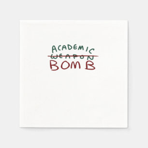Serviette En Papier Bombe Académique Surdimensionnée