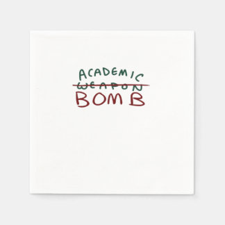 Serviette En Papier  Bombe Académique Surdimensionnée