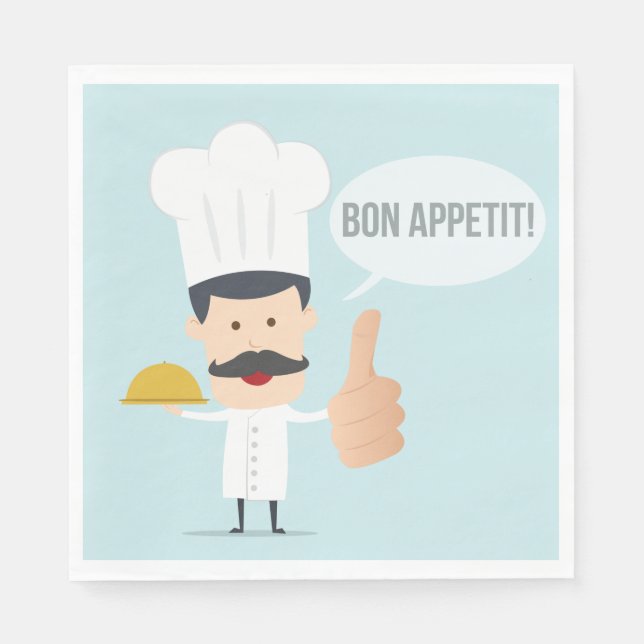 Serviette En Papier Bon Appetit (Devant)