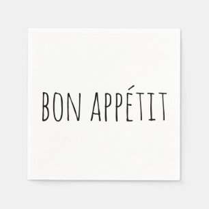 Serviette En Papier Bon Appétit Français Profitez de la fête