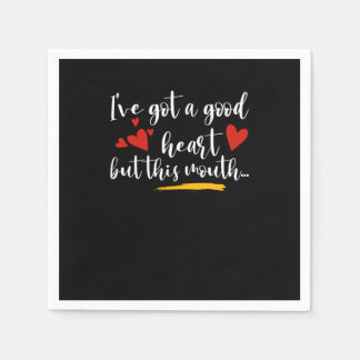 Serviette En Papier Bon Coeur Mouthy & Attitude