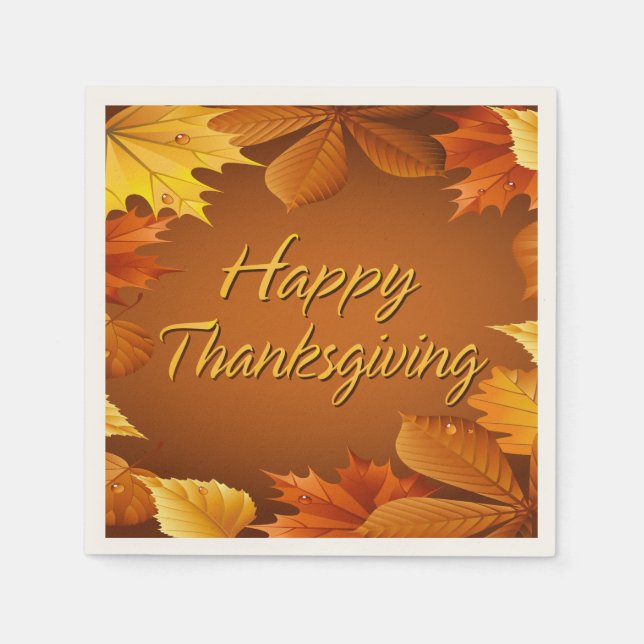 SERVIETTE EN PAPIER BON THANKSGIVING 1 (Devant)