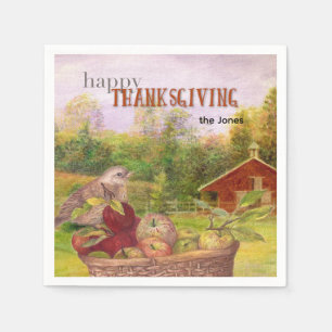 Serviette En Papier Bon thanksgiving Apple Harvest