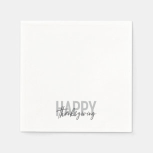 Serviette En Papier Bon thanksgiving simple, urbain, tendance, moderne
