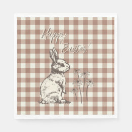 Serviette En Papier Bonanza lapin mou - Bonne Pâques.