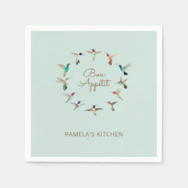 Serviette En Papier Bonappétit California Hummingbirds