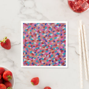 Serviette En Papier Bonbon en coton rose