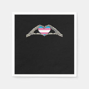 Serviette En Papier Bone Hands Coeur Transgenre Goth
