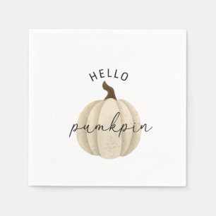 Serviette En Papier Bonjour Citrouille - Automne, automne
