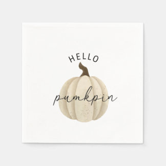 Serviette En Papier Bonjour Citrouille - Automne, automne