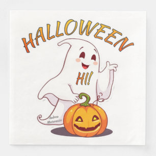 Serviette En Papier Bonjour ! Halloween