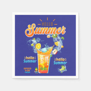 Serviette En Papier Bonjour l'été