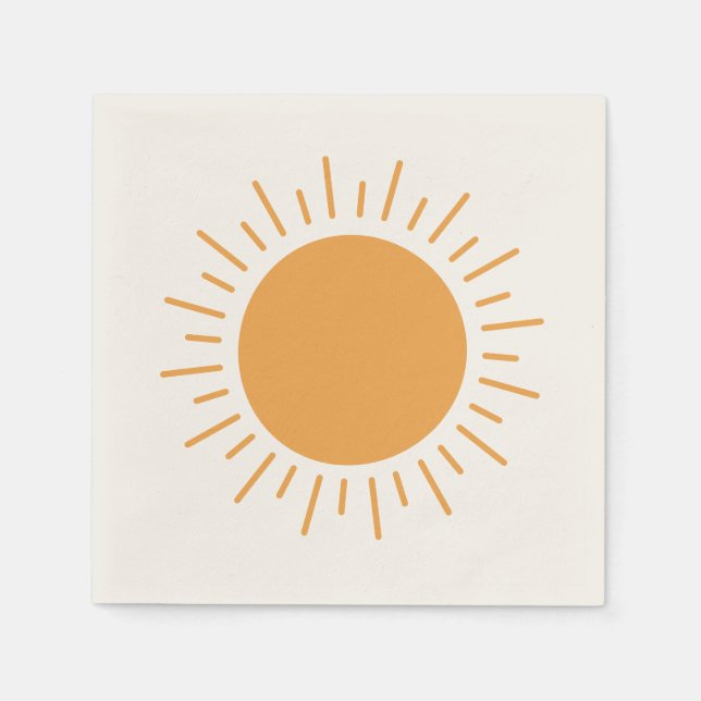 Serviette En Papier Bonjour soleil brillant mignon serviettes de douch (Devant)