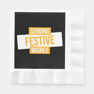 Serviette En Papier Bonne année 2024 - envoi de voeux festifs