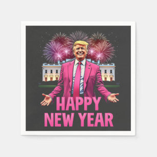 Serviette En Papier Bonne année Eve Trump Résolution 2025
