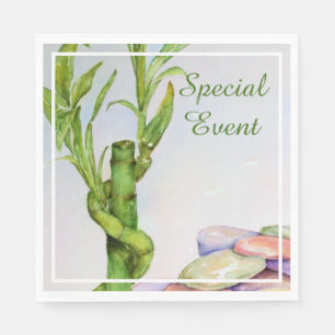 Serviette En Papier Bonne chance Bamboo Party