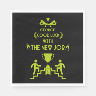 Serviette En Papier Bonne Chance Nouveau Travail