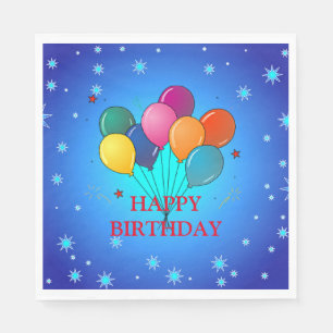 Serviette En Papier Bonne fête d'anniversaire