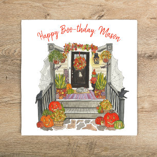 Serviette En Papier Bonne fête de Boo-thday