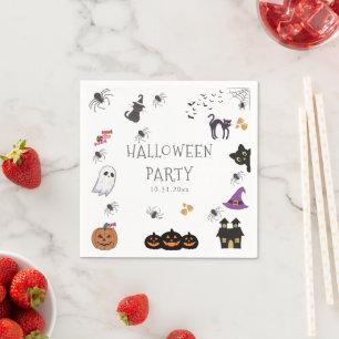Serviette En Papier Bonne fête d'Halloween