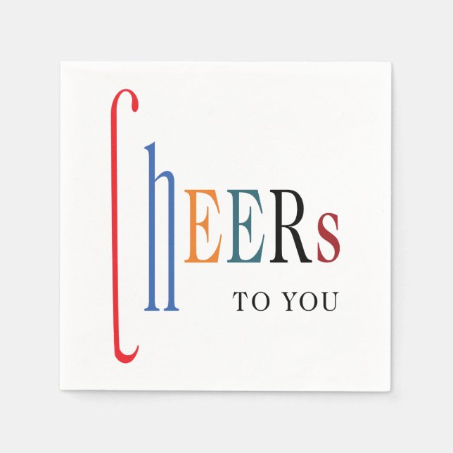 Serviette En Papier Bonne fête du Nouvel An (Devant)