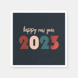 Serviette En Papier Bonne nouvelle année 2023 texte