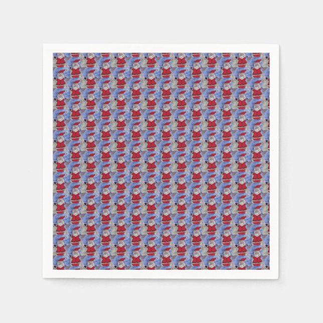 Serviette En Papier Bonne Père Noël (Devant)