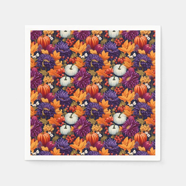 Serviette En Papier Bonne récolte d'automne (Devant)