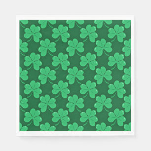 Serviette En Papier Bonne St. Patrick's Day shamrocks festifs