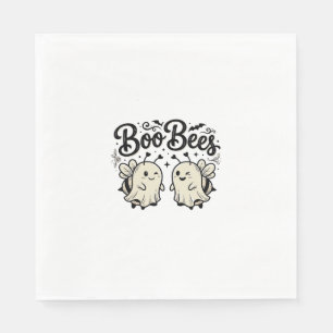 Serviette En Papier Boo Bees Modèle de abeille fantôme Halloween vinta