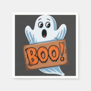 Serviette En Papier Boo Fantôme d'halloween