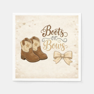 Serviette En Papier Boots and Bows Napkin