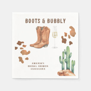 Serviette En Papier Boots Occidentaux et douche bulle