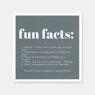 Serviette En Papier Bord de mer Ocean Glass Mariage Fun Fun Facts