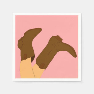 Serviette En Papier Bottes Cowboy
